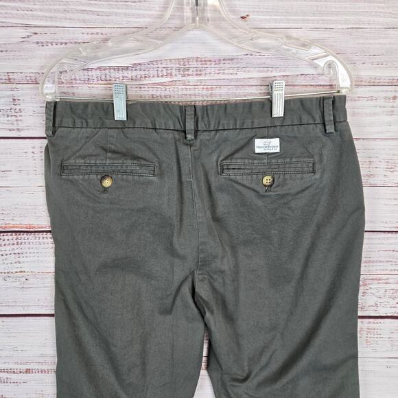 Vineyard Vines Mens Stretch Breaker Chino Pants Sz 34X30 Olive Green Cargo Golf - Picture 5 of 12